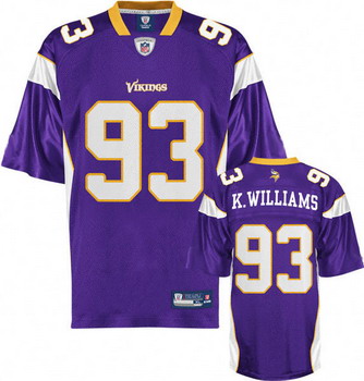 Cheap Minnesota Vikings 93 Kevin Williams Purple Jerseys For Sale