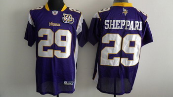 Cheap Minnesota Vikings 29 Sheppard Purple Jerseys With 50 patch For Sale