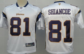 Cheap Minnesota Vikings 81 Visanthe Shiancoe White Jersey For Sale