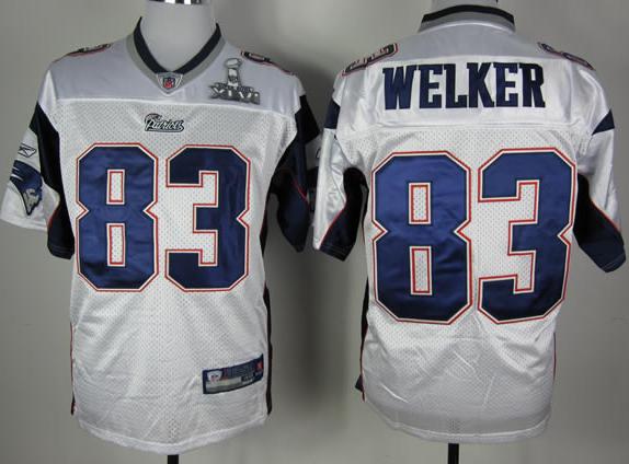 Cheap New England Patriots 83 Wes Welker White 2012 Super Bowl XLVI NFL Jersey For Sale