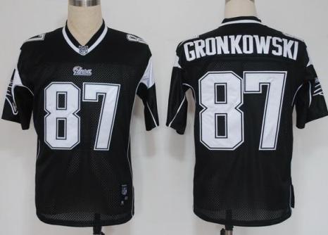 Cheap New England Patriots 87 Rob Gronkowski Black NFL Jerseys For Sale