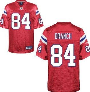 Cheap New England Patriots 84 Branch Red Jersey For Sale