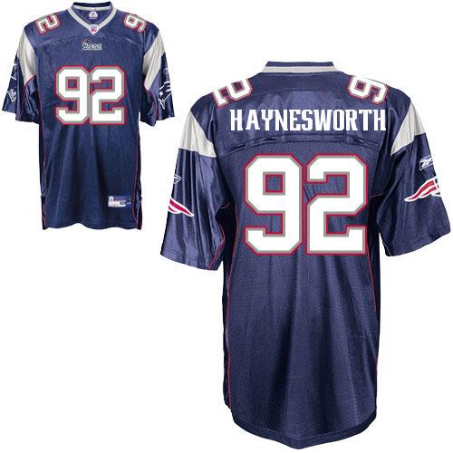 Cheap New England Patriots 92 Albert Haynesworth Blue Jersey For Sale