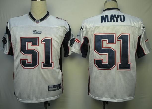 Cheap New England Patriots 51 Mayo White NFL Jersey For Sale