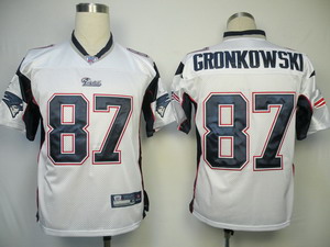 Cheap New England Patriots 87 Rob Gronkowski White Jerseys For Sale