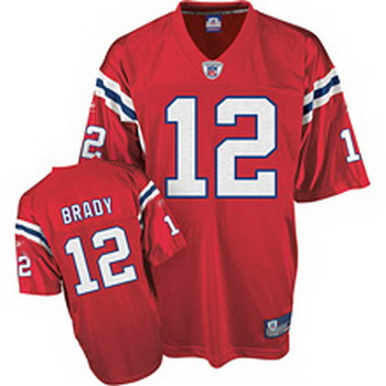 Cheap New England Patriots 12 Tom Brady red jerseys For Sale