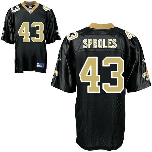 Cheap New Orleans Saints 43 Darren Sproles Black Jerseys For Sale