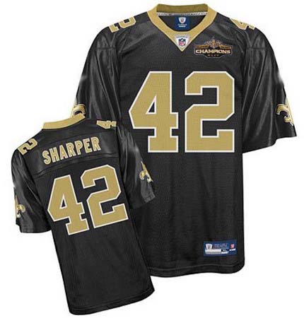 Cheap New Orleans Saints 42 Darren Sharper Jersey Champions patch For Sale