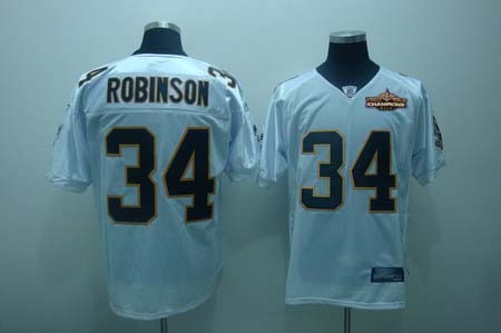 Cheap New Orleans Saints 34 Patrick Robinson white Champions patch For Sale