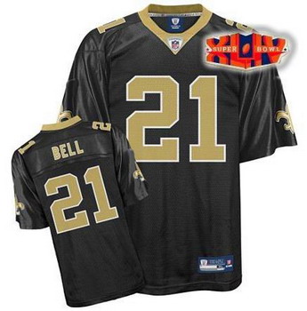 Cheap New Orleans Saints 21 Mike Bell Super Bowl XLIV Jersey Team Jersey For Sale