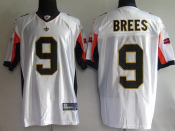 Cheap New Orleans Saints 9 Drew Brees superbowl jerseys white For Sale