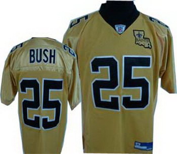 Cheap New Orleans Saints 25 Reggie Bush golden Jersey For Sale