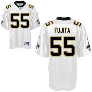 Cheap New Orleans Saints 55 Scott Fujita white jerseys For Sale