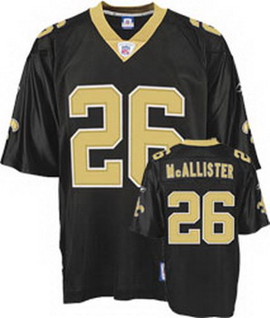 Cheap New Orleans Saints 26 Deuce McAllister black For Sale