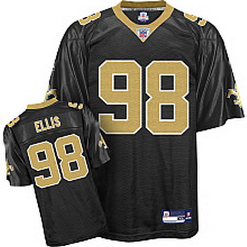 Cheap New Orleans Saints 98 Sedrick Ellis black For Sale