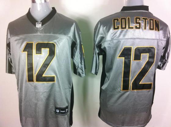Cheap New Orleans Saints 12 Maques Colston Grey Shadow NFL Jerseys For Sale