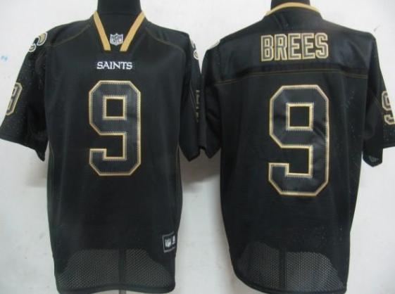 Cheap New Orleans Saints 9 Drew Brees Black Field Shadow Premier Jerseys For Sale