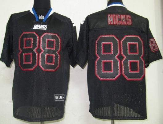 Cheap New York Giants 88 Nicks Lights Out BLACK Jersey For Sale