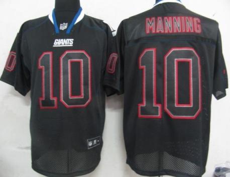Cheap New York Giants 10 Eli Manning Lights Out BLACK Jersey For Sale