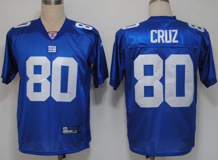 Cheap New York Giants 80 Cruz Blue NFL Jerseys For Sale