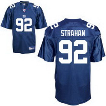 Cheap New York Giants 92 Michael Strahan blue For Sale