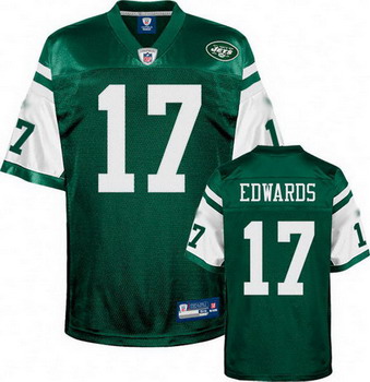 Cheap New York Jets 17 Braylon Edwards Authentic Green Jersey For Sale
