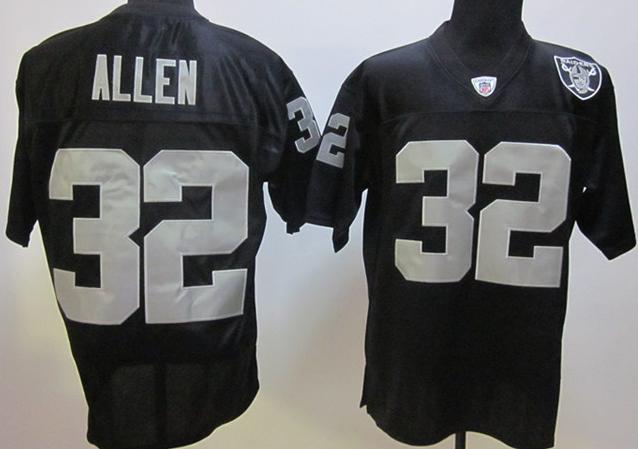 Cheap Oakland Raiders #32 ALLEN Throwback Black NFL Jerseys For Sale