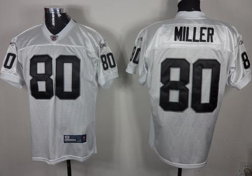 Cheap Oakland Raiders 80 Zach Miller White NFL Jerseys For Sale
