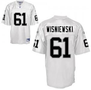 Cheap Oakland Raiders 61 Stefen Wisniewski White Jersey For Sale