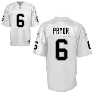 Cheap Oakland Raiders 6 Pryor White NFL Jersey For Sale