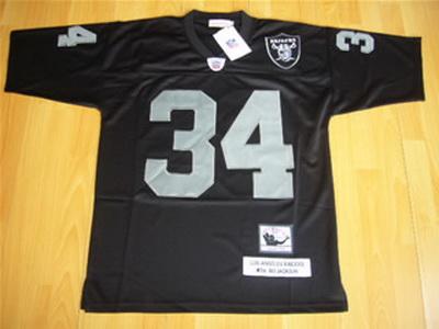 Cheap Oakland Raiders 34 Bo.Jackson black M&N jersey For Sale