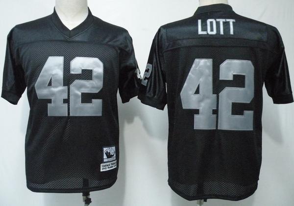 Cheap Oakland Raiders 42 LOTT Black Throwback Jersey For Sale