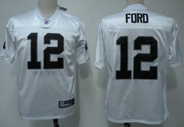 Cheap Oakland Raiders 12 Ford White NFL Jersey For Sale