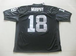 Cheap Oakland Raiders 18 Louis Murphy Embroidered Black NFL Jersey For Sale