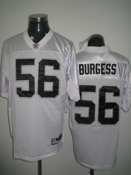 Cheap Oakland Raiders 56 Burgess White Jerseys For Sale