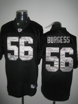 Cheap Oakland Raiders 56 Burgess Black Jerseys For Sale