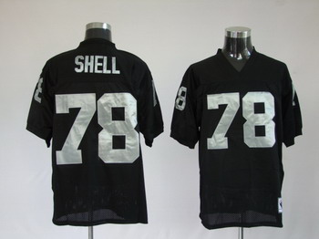 Cheap Oakland Raiders 78 Shell Black Jerseys Throwback For Sale