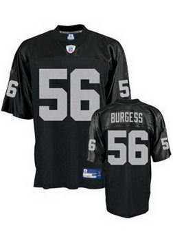 Cheap Oakland Raiders 56 Derrick Burgess black Jersey For Sale