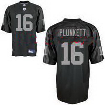 Cheap Mitchell Ness Oakland Raiders 16 PLUNKETT Throwback Team Color Jersey For Sale