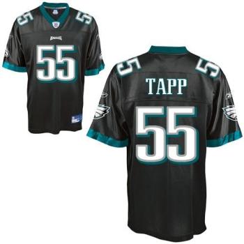 Cheap Philadelphia Eagles #55 Darryl Tapp Black Jersey For Sale