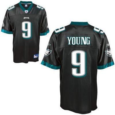 Cheap Philadelphia Eagles 9 Vince Young Black NFL Jerseys For Sale