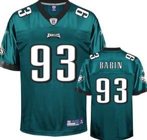 Cheap Philadelphia Eagles 93 Jason Babin Dark Green NFL Jerseys For Sale