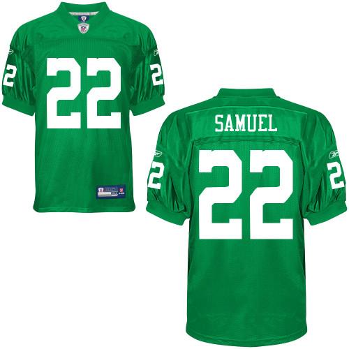 Cheap Philadelphia Eagles 22 Asante Samuel Light Green Jersey For Sale