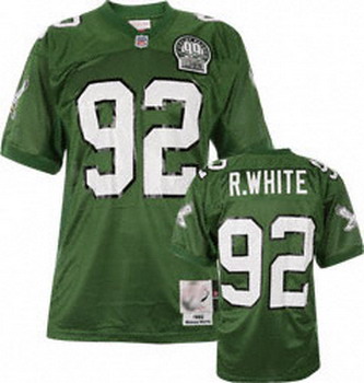 Cheap Reggie White Mitchell & Ness 1992 Philadelphia Eagles Green Jersey For Sale