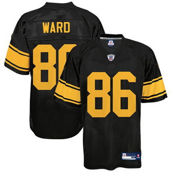 Pittsburgh Steelers 86 Hines Ward Black Alternate Jersey