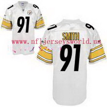 Cheap jerseys Pittsburgh Steelers 91 Smith white For Sale