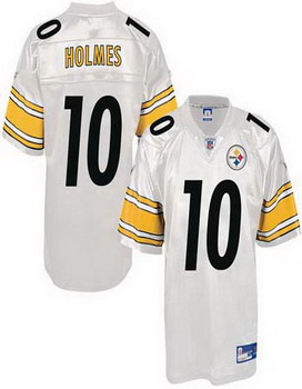 Cheap Pittsburgh Steelers 10 Santonio Holmes white Jerseys For Sale