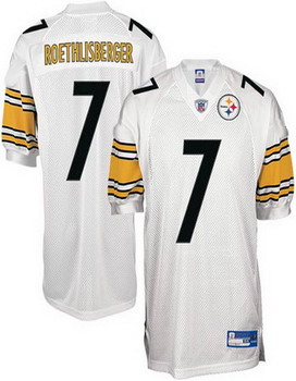 Cheap Pittsburgh Steelers 7 Roethlisberger White jerseys For Sale
