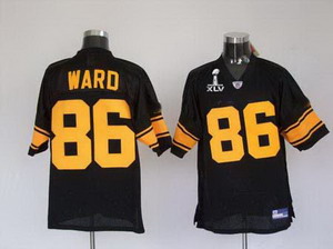 Cheap Pittsburgh Steelers 86 Hines Ward Black Yellow Number Super Bowl XLV Jerseys For Sale