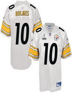 Cheap Pittsburgh Steelers 10 Santonio Holmes white Super Bowl XLV Jerseys For Sale